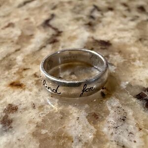 Gucci Silver “Blind For Love” Ring